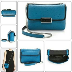 Marc by Marc Jacobs blue ostrich skin purse